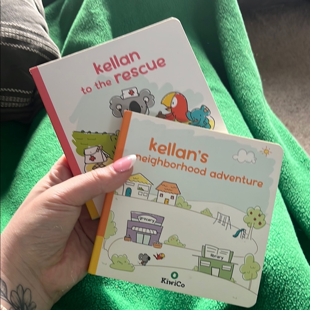B27 Lot of 2 KiwiCo Kellan Children's Books Set— used condition